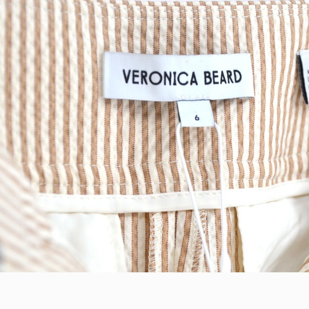 Veronica Beard Striped Seersucker Shorts